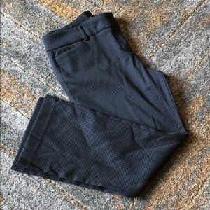 Navy and black houndstooth slacks